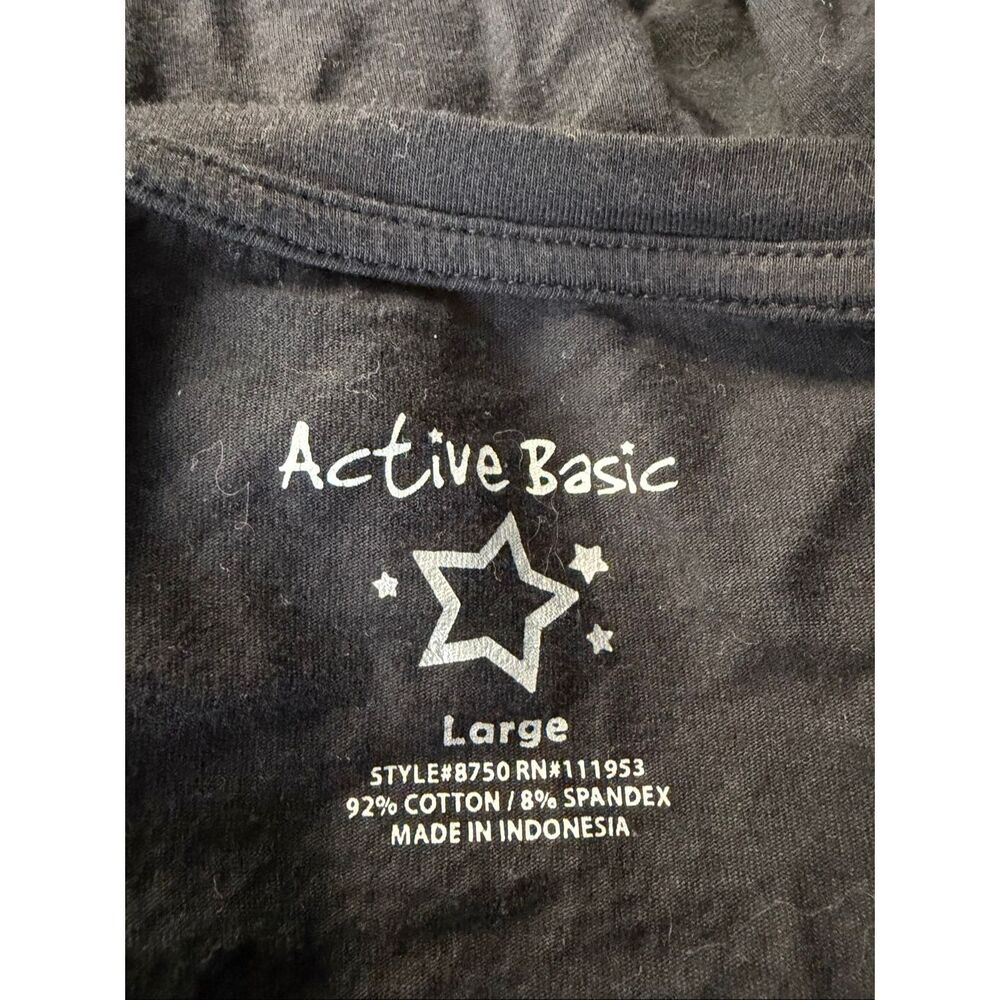 Active Basic Women's Size Large Black Embellished… - image 5